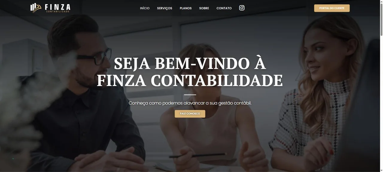 Site da Finza Contabilidade